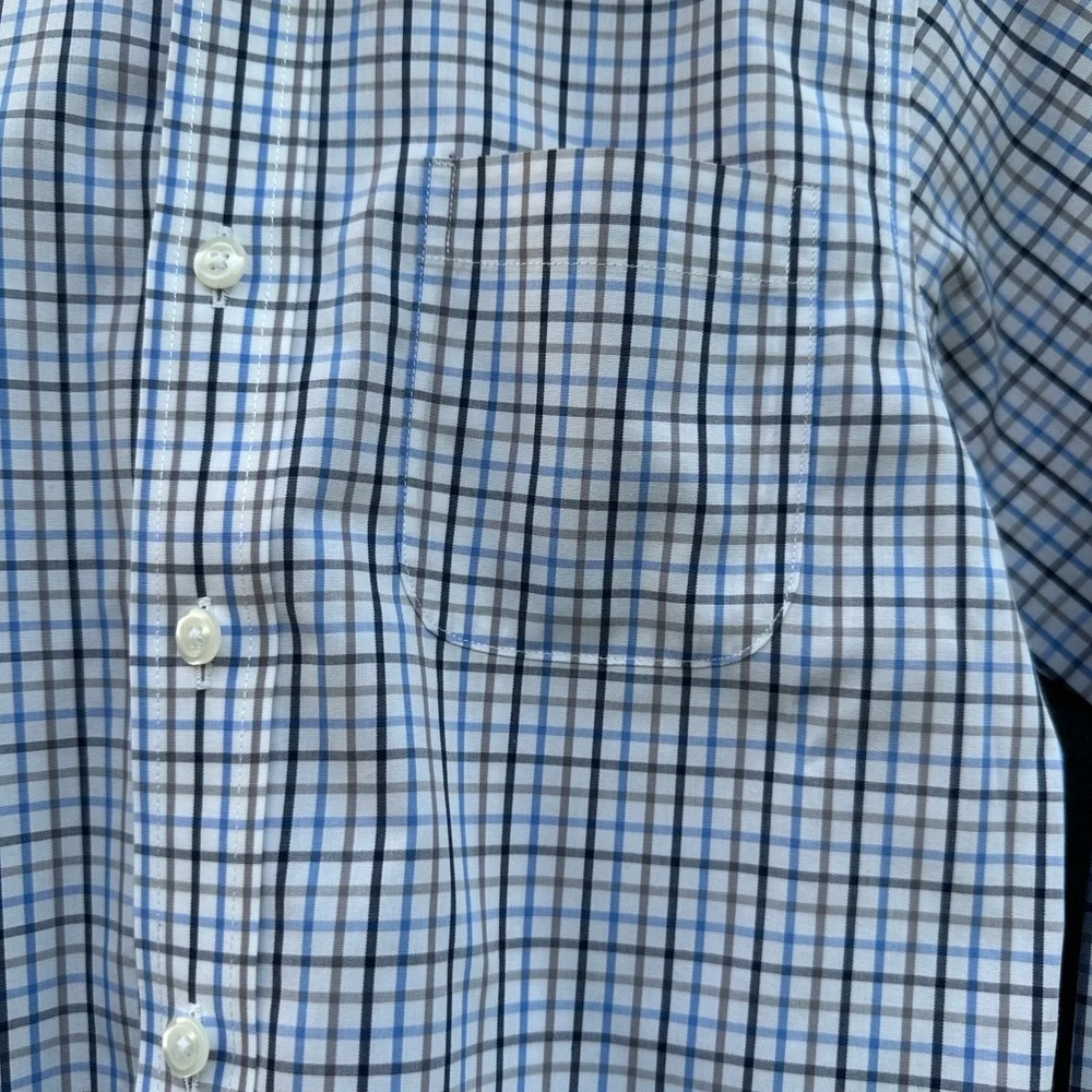 Class Club Blue and White Plaid Boys Shirt - Picture 3 of 7